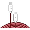 FLiX (Beetel OnePlus Dash Warp Charge Cable, 6.5A Type-C to USB C PD Data Sync Fast Charging Cable Compatible with One Plus 8T/ 9/ 9R/ 9 pro/ 9RT/ 10R/ Nord & for All Type C Devices–Red,1 Meter