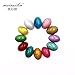 Sindy 12 Colors 120Pcs 3D Nail Decoration Acrylic Natural Crack Stone Flat Base Nails Art Accessory Crackle Stone DIY Manicure Jewelry