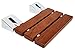 Produktbild Kenley-Duschklappsitz Wandtattoo Holz Deluxe - Sitzfläche Klapphocker für Badezimmer - Teak Holz Massiv