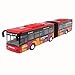 Produktbild 11 inch Die-Cast Express Trolley Coach City Line Bus Red Color Model Sound Light