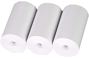 N\A 3 Rolls Thermal Paper Pocket Photo Thermal Printer Paper Direct Thermal Paper 57 x 30mm Sticker Paper for Paperang Printer, Small POS Machine