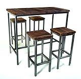 bartisch hocker set poco Größe Bartisch: 60x120 cm - h=105 cm