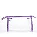 Velishy(TM) Clear PVC Plastic Zipper Travel Cosmetic Toiletry Bag