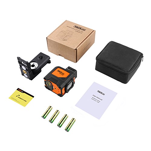 Tacklife SC L03 Klassischer Kreuzlinien-Laser mit Messbereich 30M und Neigungsfunktion, 360 Grad Horizontaler Linie, Linienlaser IP 54 Staub- und Spritzwasserschutz ( inkl. Schutztasche, Magnetische schwenkbare Haltung) - 8