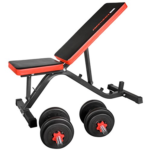 TrainHard Hantelbank Drückerbank Variable Schrägbank Negativ/Flach - 3