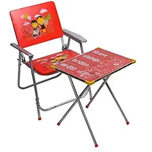 Avani MetroBuzz Kids Table Chair Set || 2 to 6year Old Kids || Feel Comfortable || (Red)