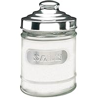 Excelsa redondo de molinillos de sal tarro w/aluminio en la parte superior 10X13