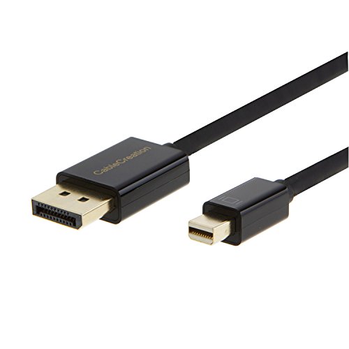 CableCreation Mini Displayport auf Displayport Kabel Vergoldete 6 Feet Mini-DP zu DP Kabelträger 4K-Auflösung, 1.83M / Schwarz