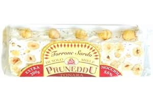 PRUNEDDU Torrone di miele 55% di nocciole 200 gr