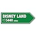 Produktbild Disney Land Abstand Schild – Metall Wandschild Aufschrift Kunst, inspirierende
