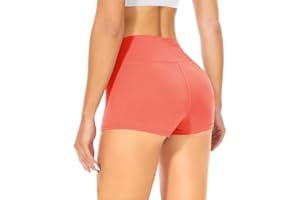 TNNZEET Spodenki dla motocyklistów damskie - 20,3 cm/12,7 cm/7,6 cm wysoka talia kontrola brzucha trening siłownia spandex łup joga siatkówka szorty