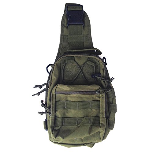Preisvergleich Produktbild Lmeno Militärischer Taktischer Rucksack Schulrucksack Wanderrucksack Rucksäcke Sports Camping Reisen Wandern Taschen Daypacks Backpack Chest Pack-Grün
