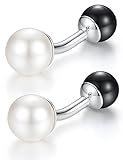 Diametro bianco perla coltivata: 12 mm; Diametro nero della perla coltivata: 10 mm