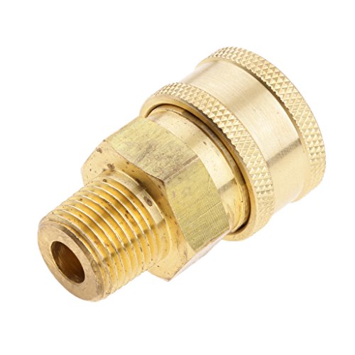 MagiDeal Female To 3/8 Male Socket Brass Pressure Washer Quick Connect Fitting