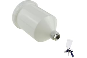 Pistola a spruzzo per vernice ORAZIO HVLP, tazza in plastica da 600 ml con connettore filettato, adatta alla maggior parte delle pistole a spruzzo della serie automobilistica SP22142002