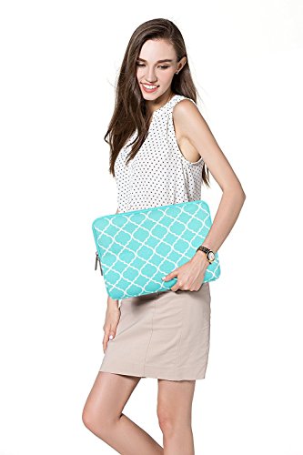 MOSISO Tasche Sleeve H  lle f  r 13-13 3 Zoll MacBook Pro  MacBook Air  Notebook Quatrefoil Stil Canvas Gewebe Laptoph  lle Schutzh  lle Laptoptasche 