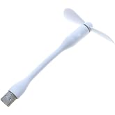 Reland Sun USB Mini Fan, Sessiz Esnek Mini Fan Taşınabilir USB Mini Soğutma Fanı Soğutucu, Sessiz Seyahat Fanı (beyaz)