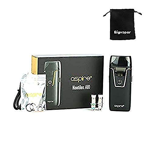 Kit de démarrage pour cigarette E Kit de démarrage Aspire Nautilus AIO Batterie intégrée 1000mAh avec cigarette électronique à bobine de 1,8ohm BVC Pas de liquide, pas de nicotine