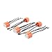 Produktbild DealMux 5pcs Orange 3 Terminals H4-Birnen-Buchse Auto-Kabelbaum-Energien-Kabel-Anschluss