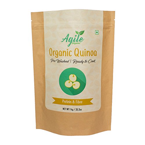 Agile Organic White Organic Quinoa 1kg (Saponin Free) RS.499 (55.00% Off) - Amazon