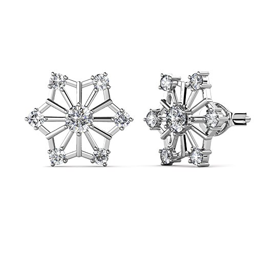 YOURDORA Pendientes Tous de copo de nieve para Mujer Niña Hecho con cristales Swarovski Joyas de Moda