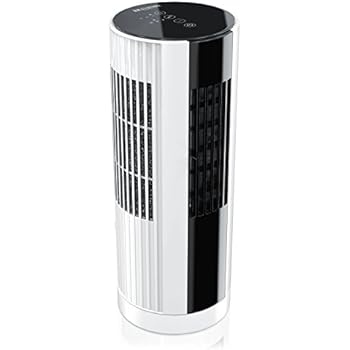 Tisch Ventilator oszilierend weiß schwarz ohne Rotor-Blätter extra