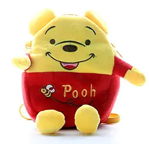 HC Toys LLP Winnie The Pooh Cartoon Character Soft Canvas Material Sling Bag for Kids Girls Boys Casual Bag
