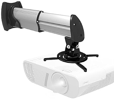 Duronic Accessoires pour vidéoprojecteur Duronic Pb10xm support plafond et mural haute-résistance pour vidéoprojecteur - rotatif inclinable et pivotant avec bras prolongateur