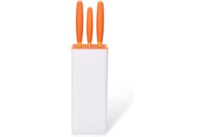 SHI BA ZI ZUO Ceppo portacoltelli senza coltelli, solo portacoltelli quadrato universale, ceppo portacoltelli estraibile per una facile pulizia, portacoltelli salvaspazio