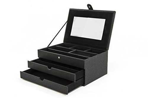 Preisvergleich Produktbild Ambassador Unisex-Schmuckkasten Taylor Kunststoff schwarz-9678-90