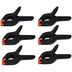 iapyx Lot de 6 pinces de serrage à ressort (de 2.5"/64 mm à 6"/158 mm)