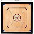 Hanzu Carrom Board Medium Size 26"X26" Inch Smooth Polish With Coin,Stricker, Powder Free, - For All Ages