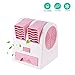 Produktbild USB Air Cooler Mobil Mini Klimaanlage, Tragbarer Mini-USB-Lüfter mit Zwei Anschlüssen und blattloser Kühlung Stummer Duft Schreibtisch Tischventilatoren für das Büro zu Hause,Pink