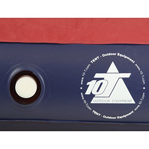 10T Velo Single – Standard-Luftbett Luftmatratze Velours-Liegefläche 192x77x24cm - 7