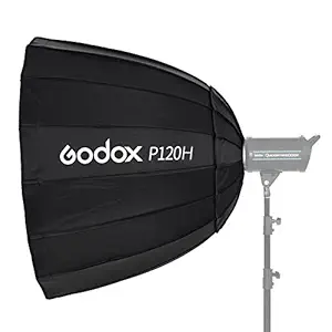 GODOX P90H High-Temperature Resistant Version 35 Inch/ 90cm 16 Rods Portable Umbrella Brolly Reflector for Studio Photo Flash (Black)