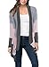 Produktbild CoCo Fashion Damen Irregular Cardigan Strickjacke Lose Kimono Strickmantel Spleißen Langarmshirt Top Outwear (M, Grau)