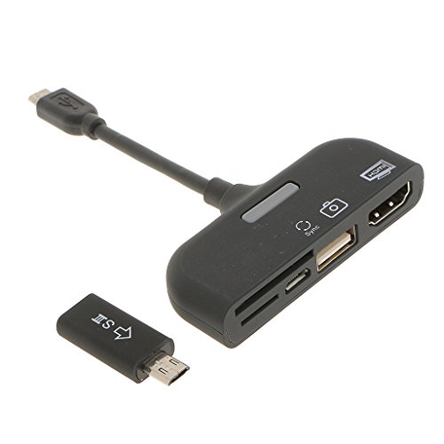 MagiDeal 5in1 Multifunktionale Karten Leser & OTG HDMI Adapter für SYNC -Handy Lesen - 6