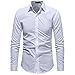 Produktbild Herren Hemd, Malloom® Herren Hemd Fashion Solid Pure Color Herren Casual Langarm Shirt Top Bluse