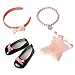 Produktbild Corolle BDW17 - Les Cheries - Köfferchen Zubehör, 4 Accessoires (Haarreif, Schuhe, Socken und Halskette) für 33 cm Puppen
