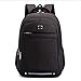 Produktbild WJH Business-Rucksack, Computer-Umhängetasche mit großem Fassungsvermögen, wasserdichter Outdoor-Reiserucksack für Freizeit, multifunktionale Schultertasche für Männer und Frauen,Black