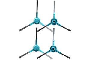 MultiAccesorios Pack de 4 Cepillos Laterales Compatibles con Conga 3090, 3490, 4090, 4490, 4690, 5090, 5490, 6090, 7090 - Recambios y Accesorios Robots Aspiradores Cecotec