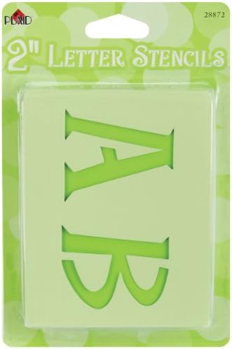 Bulk Buy: Plaid Mailbox Letter Stencils Genie Letter 2" 28MB-872 (3-Pack)