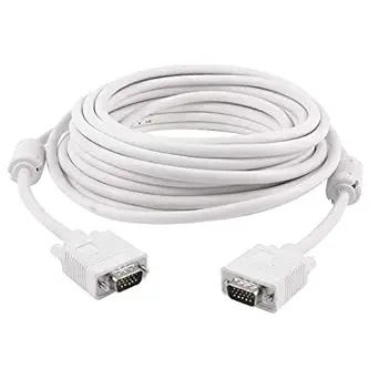 TERABYTE Male to Male VGA Cable 20 Meter, Support PC/Monitor/LCD/LED, Plasma, Projector, TFT. VGA to VGA Converter Adapter Cable