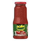 salsa de tomate solis El Tomate Frito de Solís es la receta clásica salsa elaborada con tomate, sabor 100% natural, en frasco vidrio 360 gr