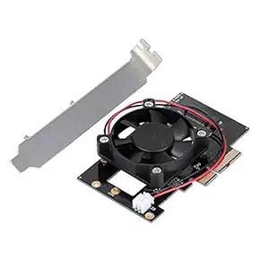 Homgee M.2 NVME NGFF to PCI-E X4 Expansion Card Adapter Converter Card with Fan for Desktop PC