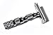 CS-205 Classic Samurai Travel Double Edge Safety Razor Chrome Plated with Free Leather Case