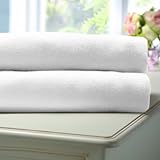 Lollipop Lane Single-Jersey-Baumwolllaken für Gitterbetten, Blütenweiß, Zweierpack, 60 x 120 cm