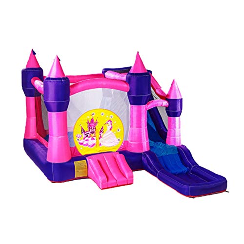 Preisvergleich Produktbild WSGZH Schloss-Park-Trampolin-Spielplatz-Ver... der großen Dias-Innenkinder aufblasbare für Kinder geeignet für 5~8 Leute (Color : PINK, Size : 300 * 500 * 275CM)