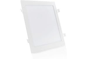 Placa LED 25W 2180Lm 4200ºK Cuadrada 40.000H [HO-RDP-25W-W] | Greenice