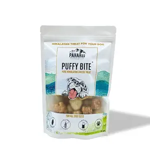 Paharko Puffy Bite, Pure Himalayan Cheese Treat, Protein Rich Dog Treats, 100% Natural, Gluten Free and Lactose Free Healthy Treat for All Dog Sizes